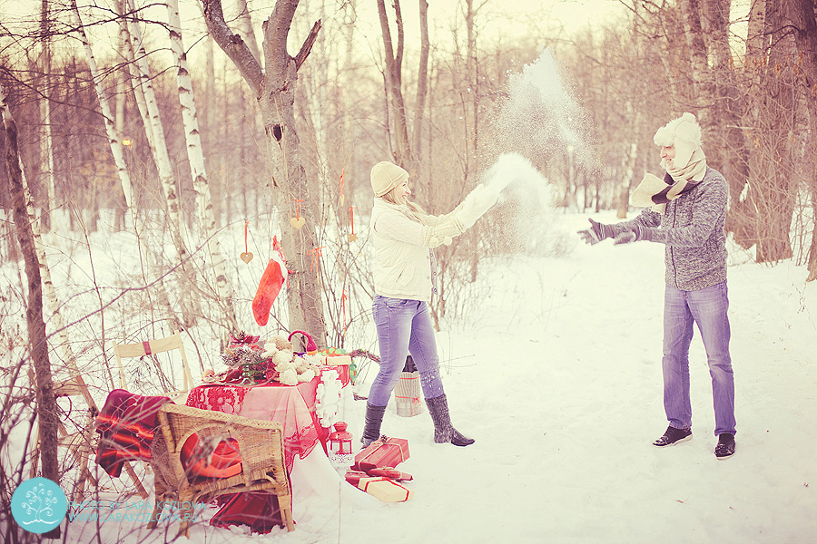 идеи для зимней семейной фотосессии